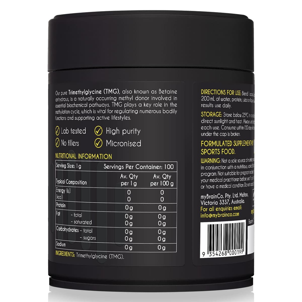 Thumbnail Mybrainco TMG Powder 100g