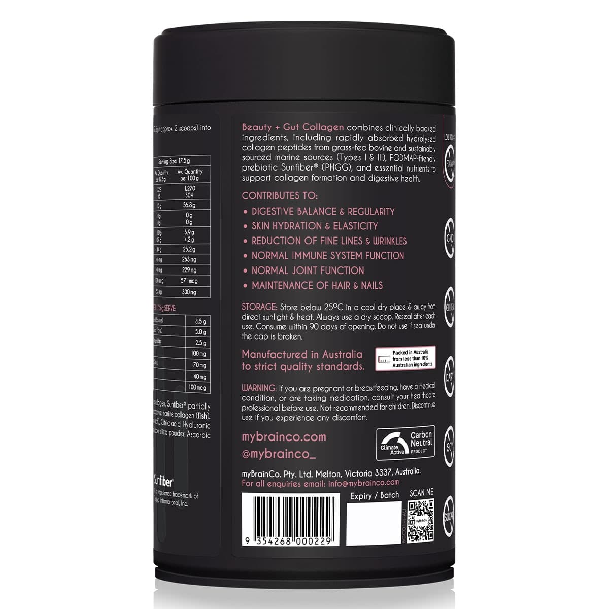 Thumbnail Mybrainco Beauty & Gut Collagen 490g