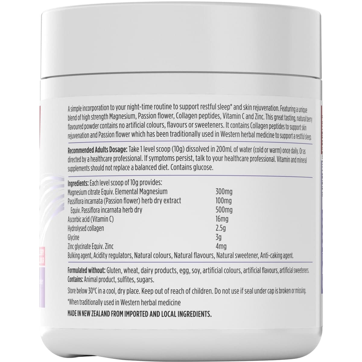 Thumbnail Nutra-Life Magnesium Sleep + Collagen Renew Powder 250g