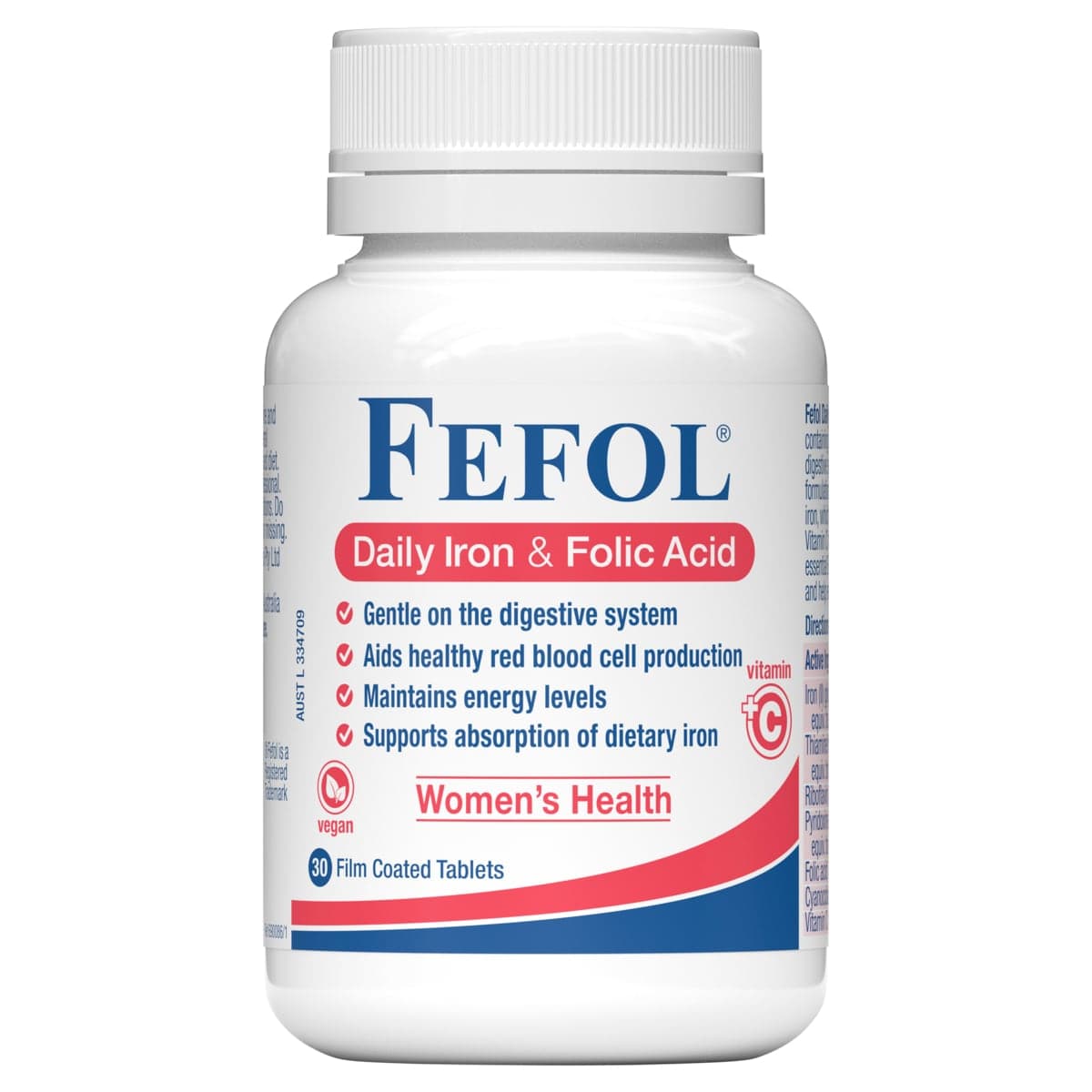 Thumbnail Fefol Daily Iron & Folic Acid 30 Tablets