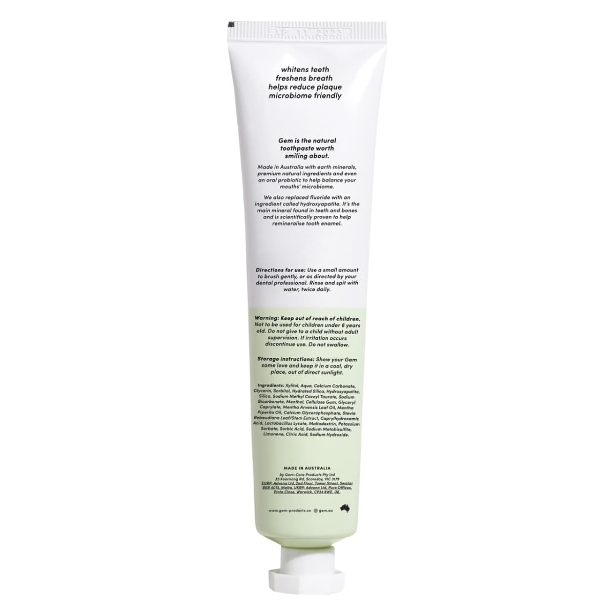 Thumbnail Gem Triple Whitening Toothpaste Crisp Mint 100g