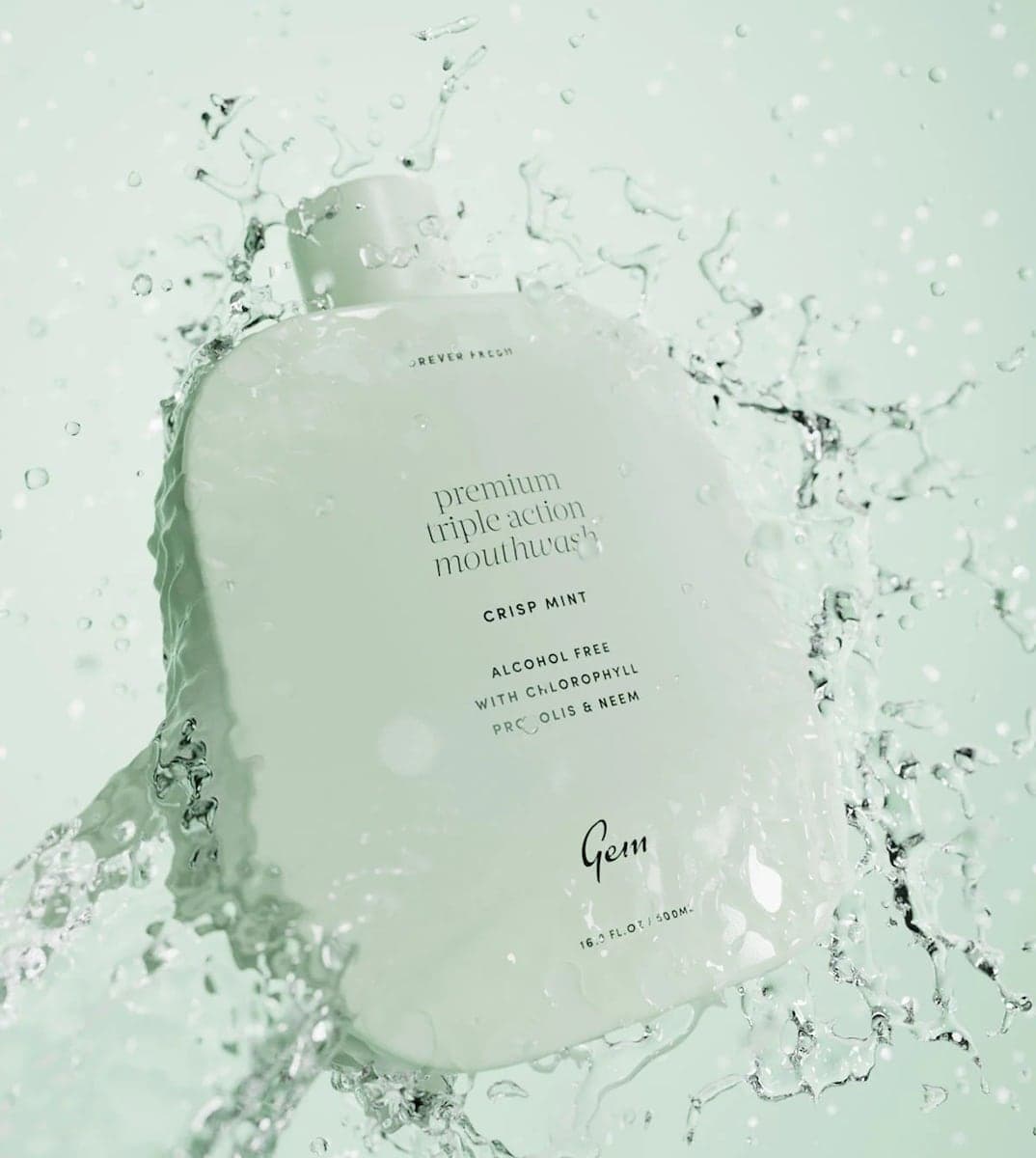 Thumbnail Gem Natural Mouthwash Crisp Mint 500ml