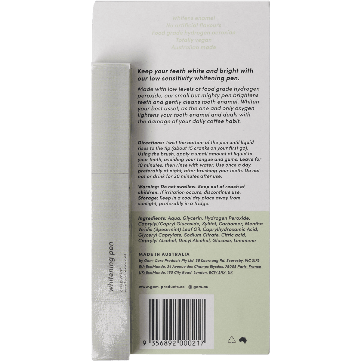 Thumbnail Gem Whitening Pen Crisp Mint 4ml