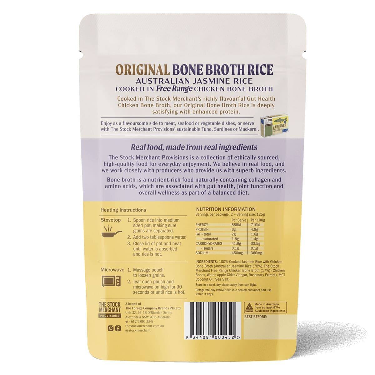 Thumbnail The Stock Merchant Original Bone Broth Rice 250g