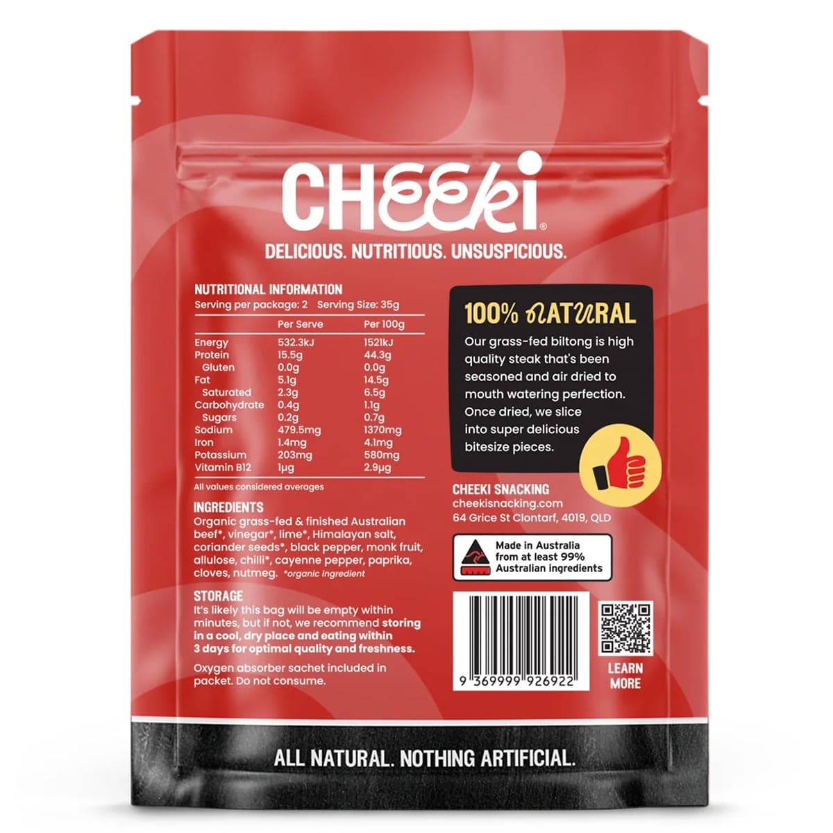 Thumbnail Cheeki Biltong Chilli 70g