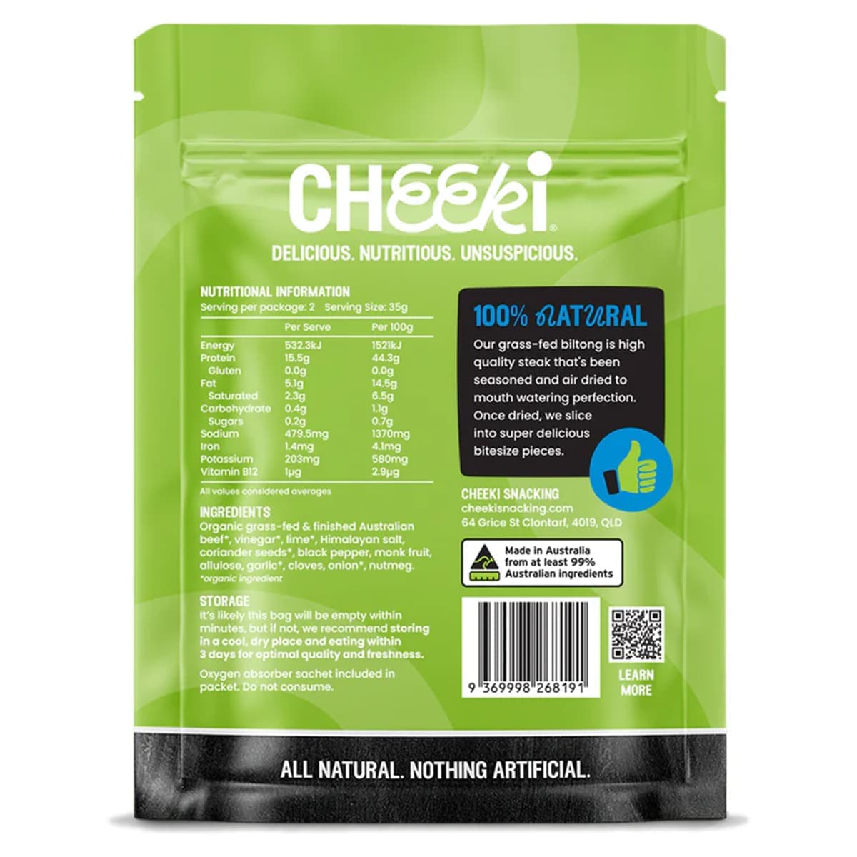 Thumbnail Cheeki Biltong Garlic 70g