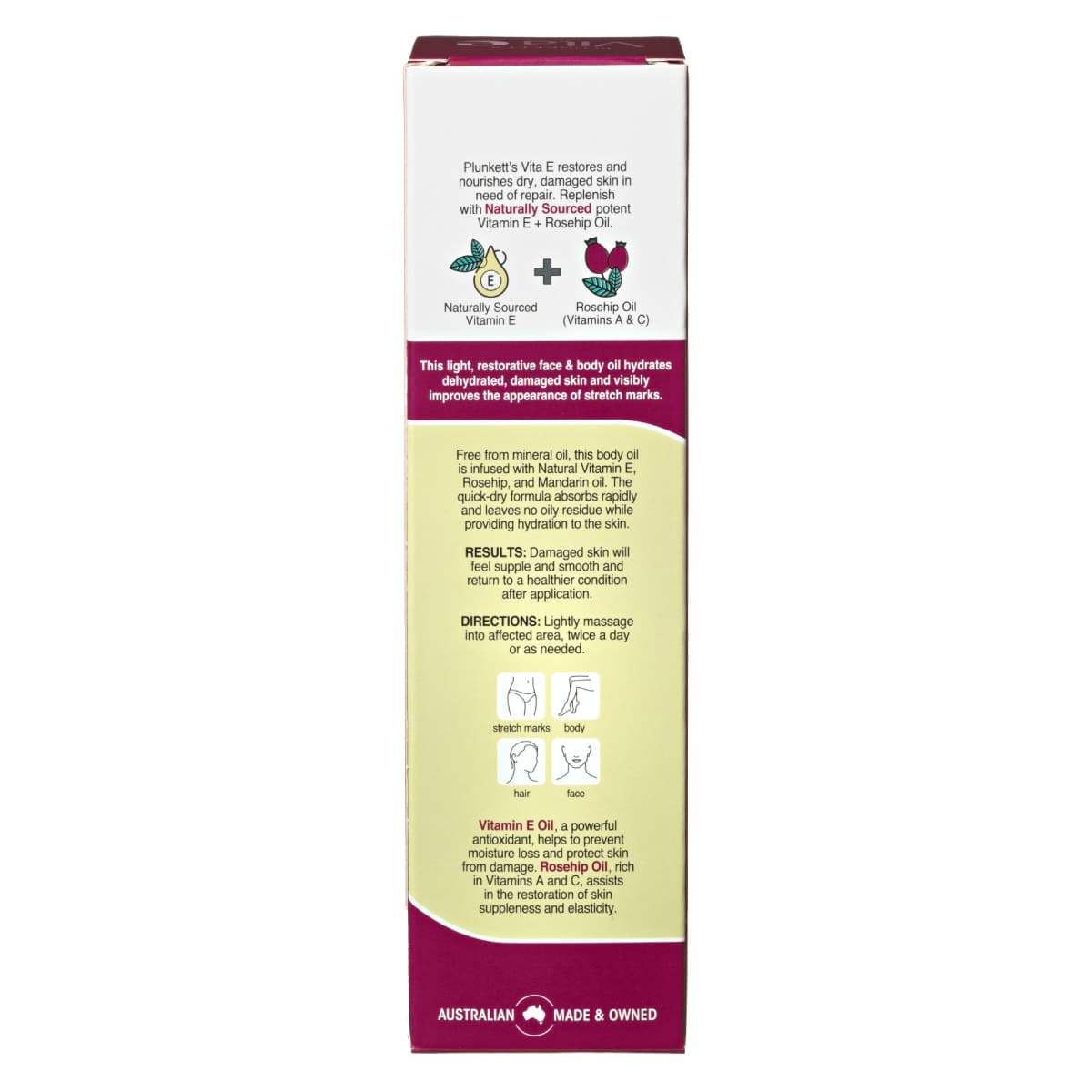 Thumbnail Plunketts VitaE Natural Vitamin E Quick Dry Oil 125ml