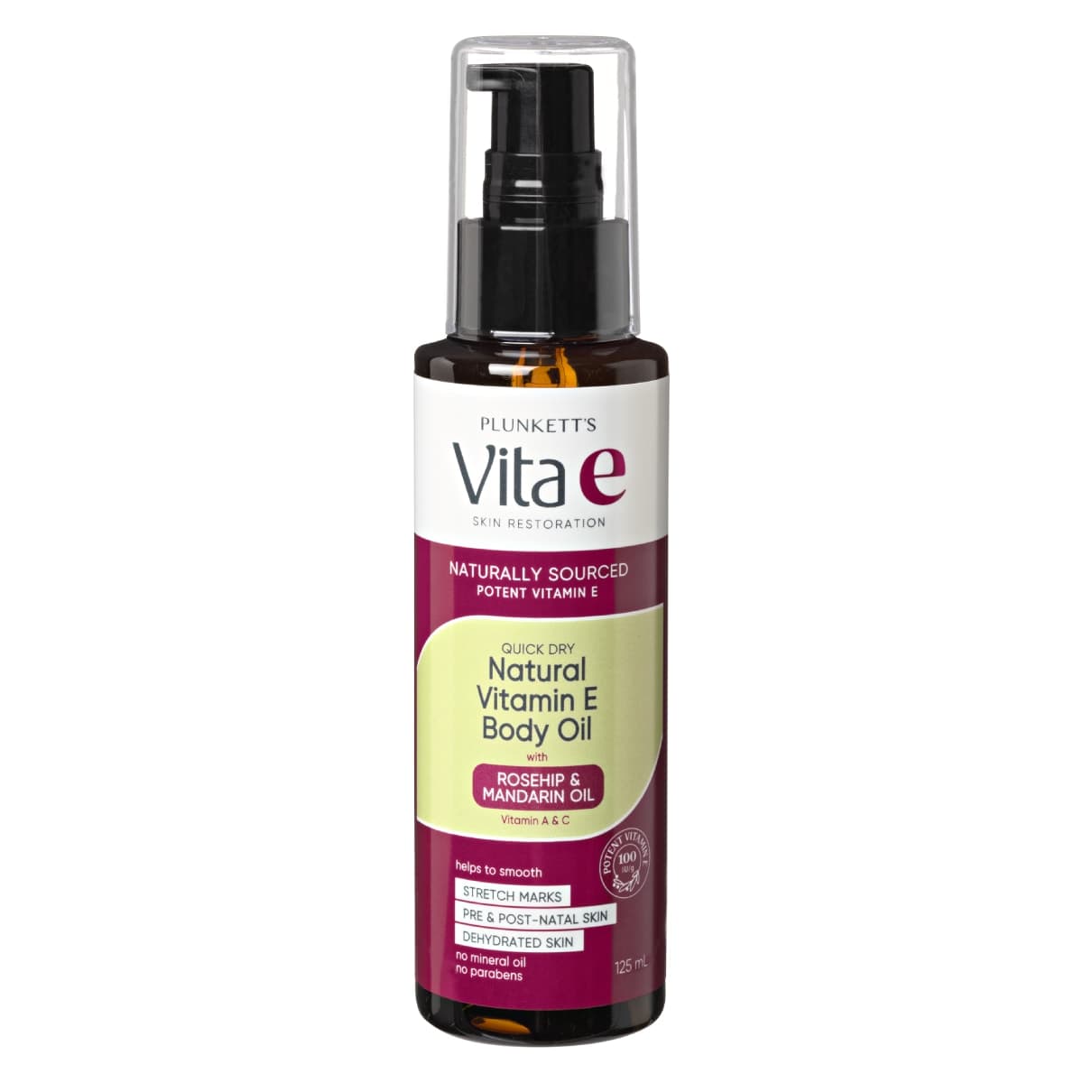 Thumbnail Plunketts VitaE Natural Vitamin E Quick Dry Oil 125ml