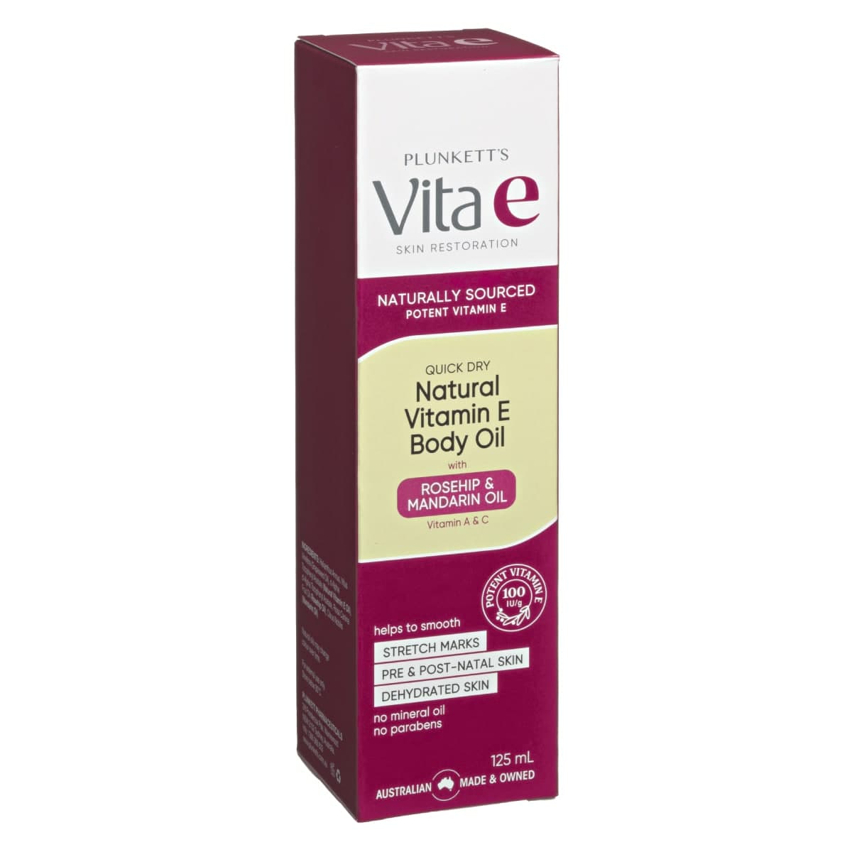 Thumbnail Plunketts VitaE Natural Vitamin E Quick Dry Oil 125ml