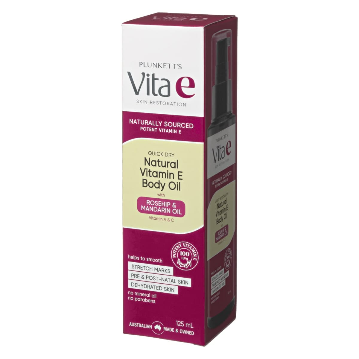 Thumbnail Plunketts VitaE Natural Vitamin E Quick Dry Oil 125ml