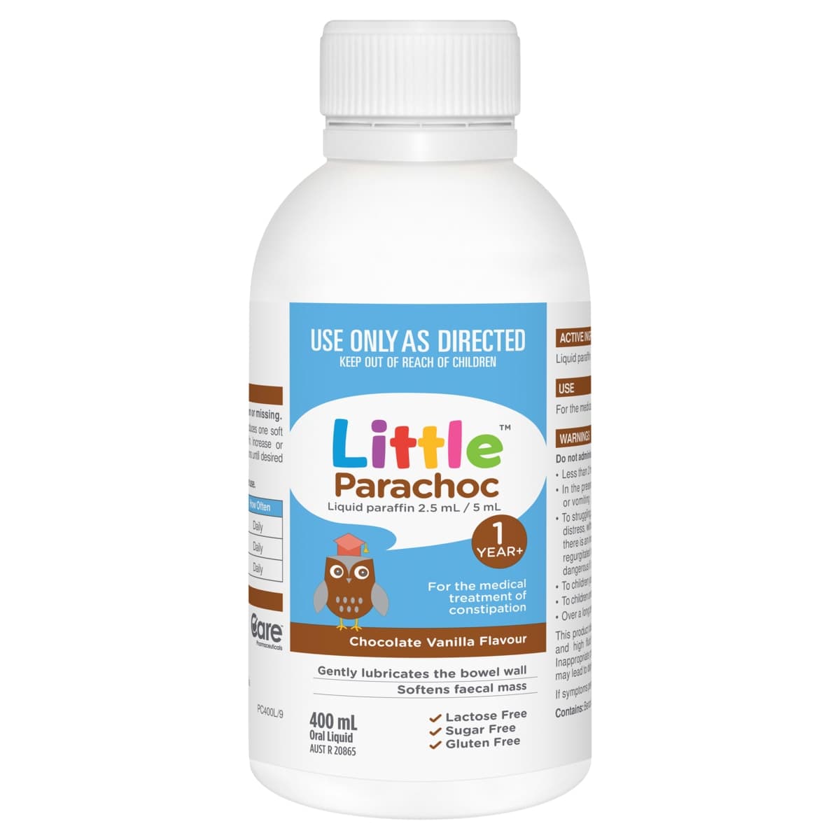Thumbnail Little Parachoc Liquid Paraffin Chocolate Vanilla 400ml