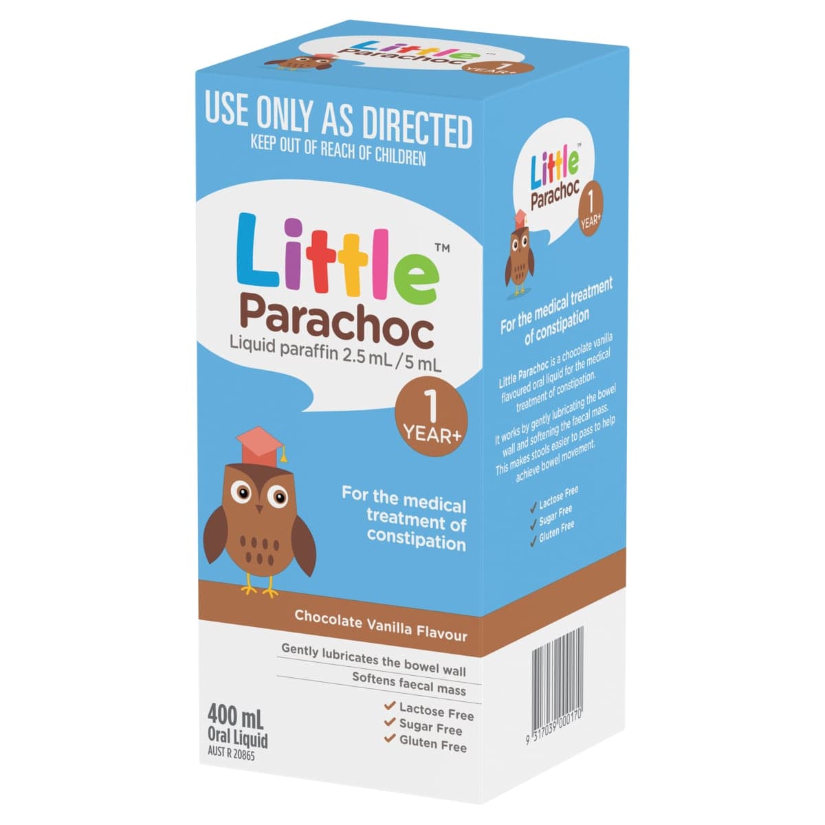 Thumbnail Little Parachoc Liquid Paraffin Chocolate Vanilla 400ml