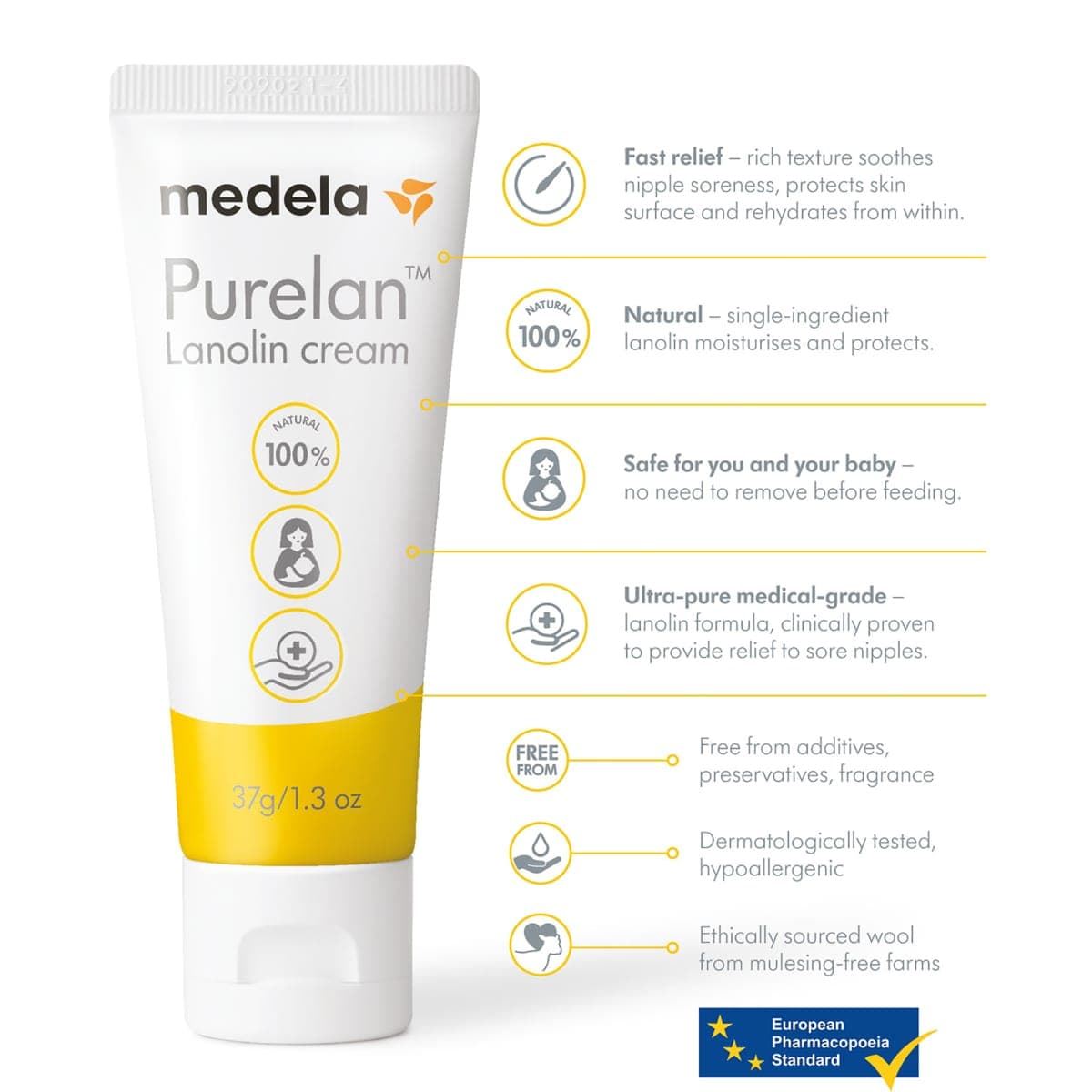 Thumbnail Medela Purelan Lanolin Cream 37g