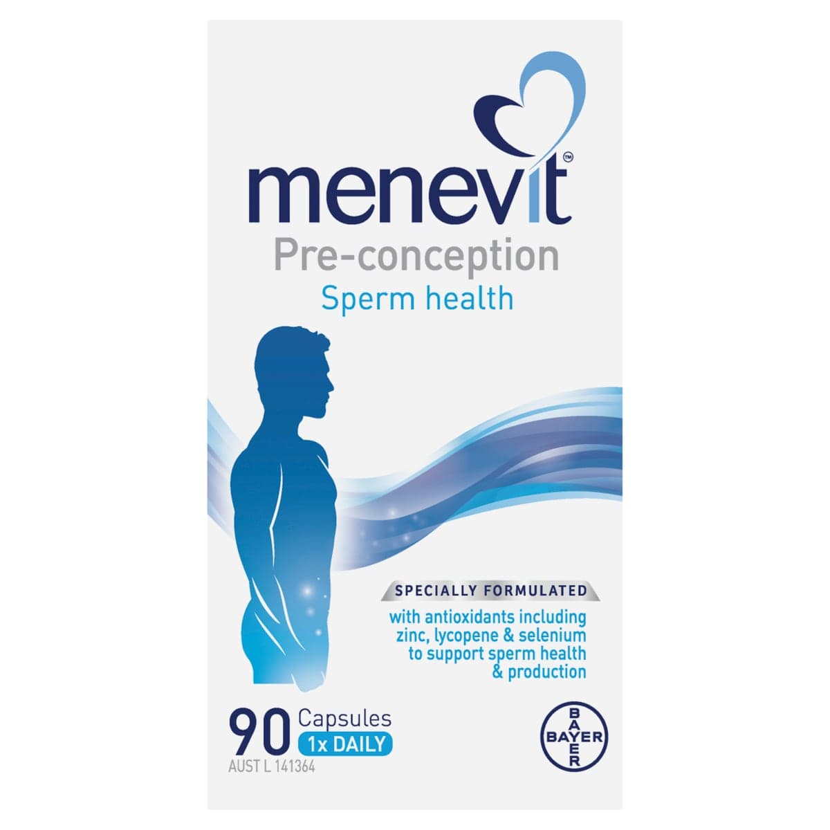 Thumbnail Menevit Pre Conception Sperm Health 90 Capsules