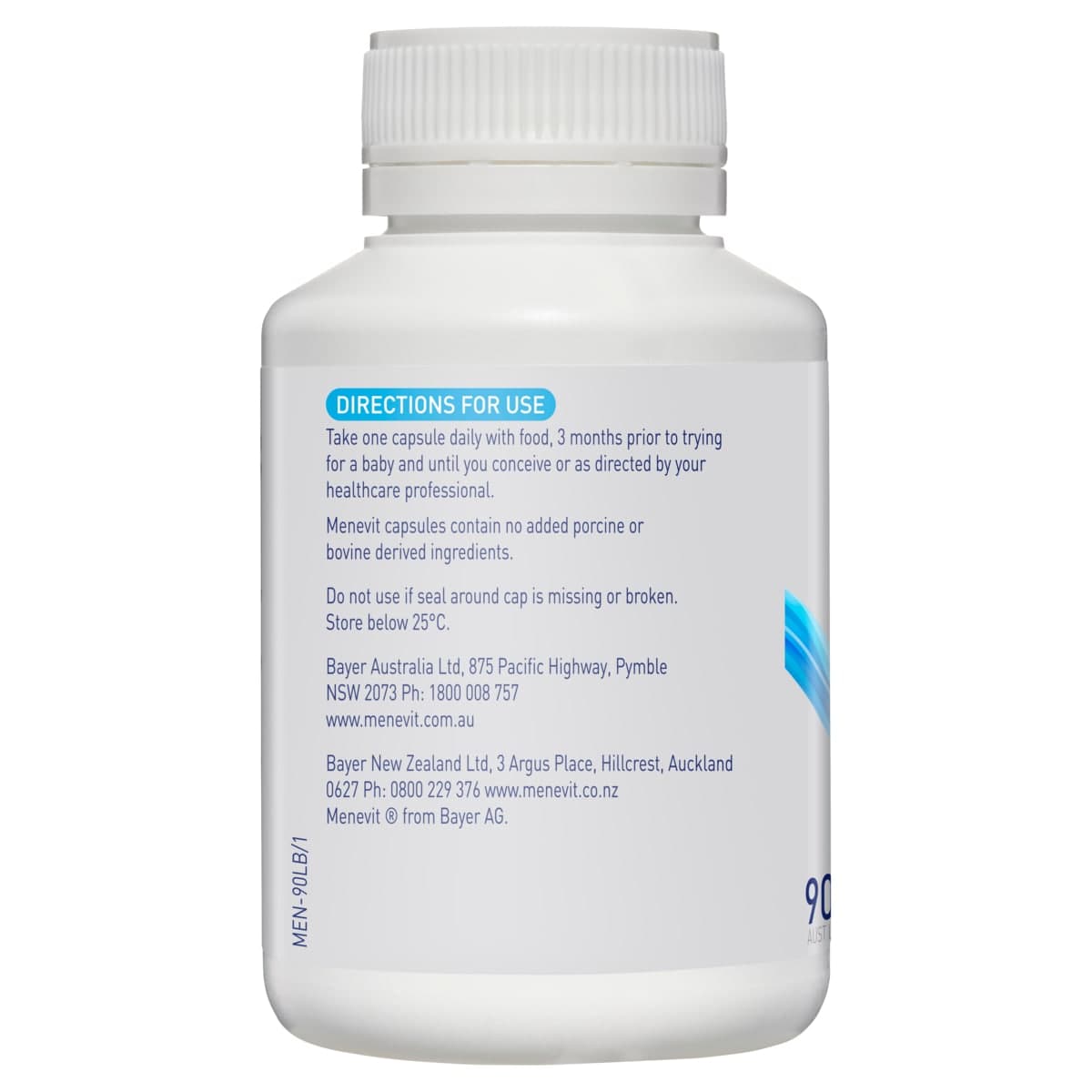 Thumbnail Menevit Pre Conception Sperm Health 90 Capsules