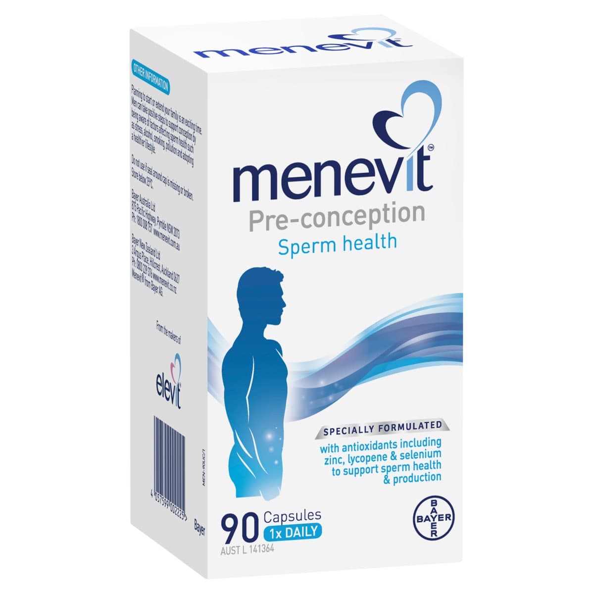 Thumbnail Menevit Pre Conception Sperm Health 90 Capsules