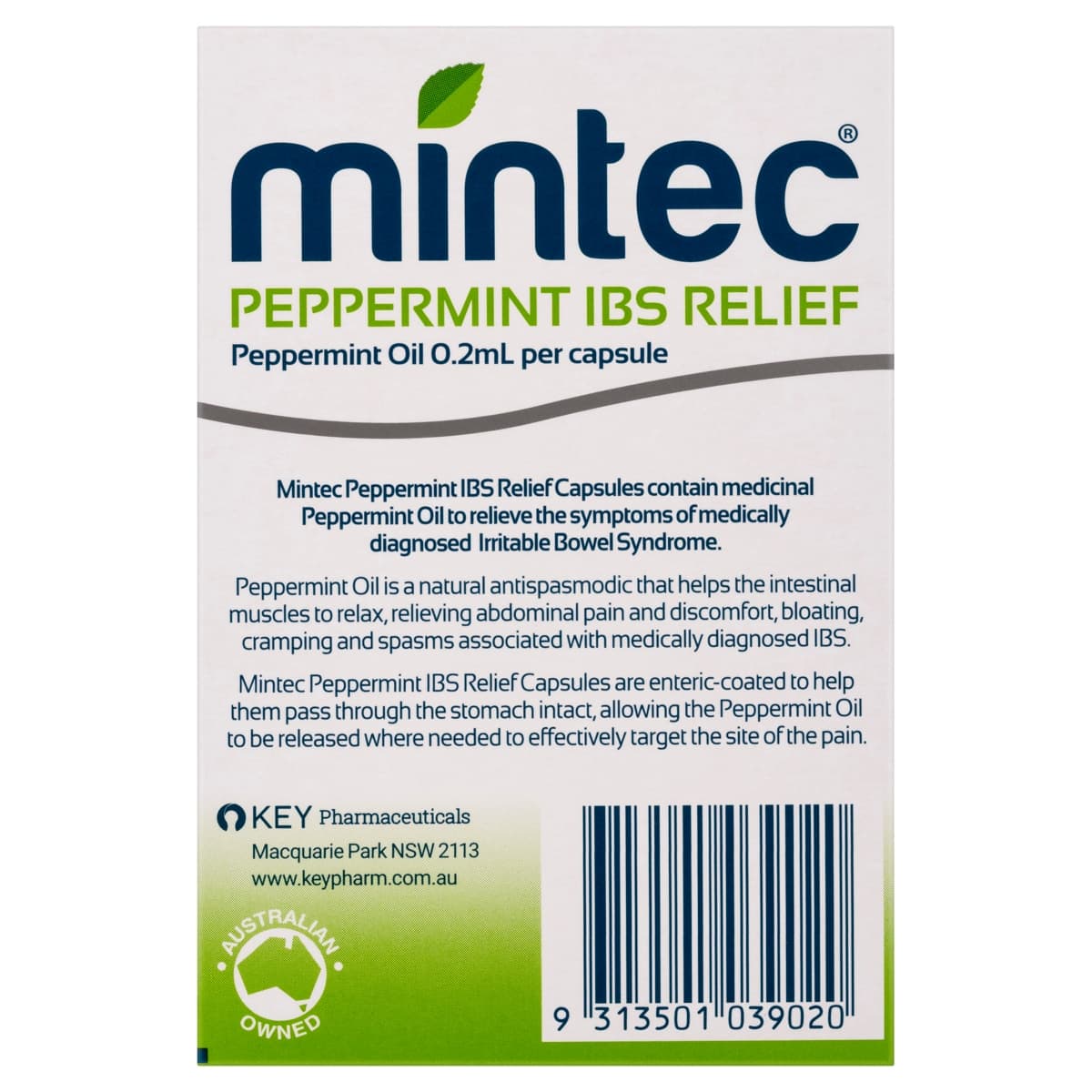 Thumbnail Mintec IBS Relief Peppermint Oil 0.2ml 60 Capsules