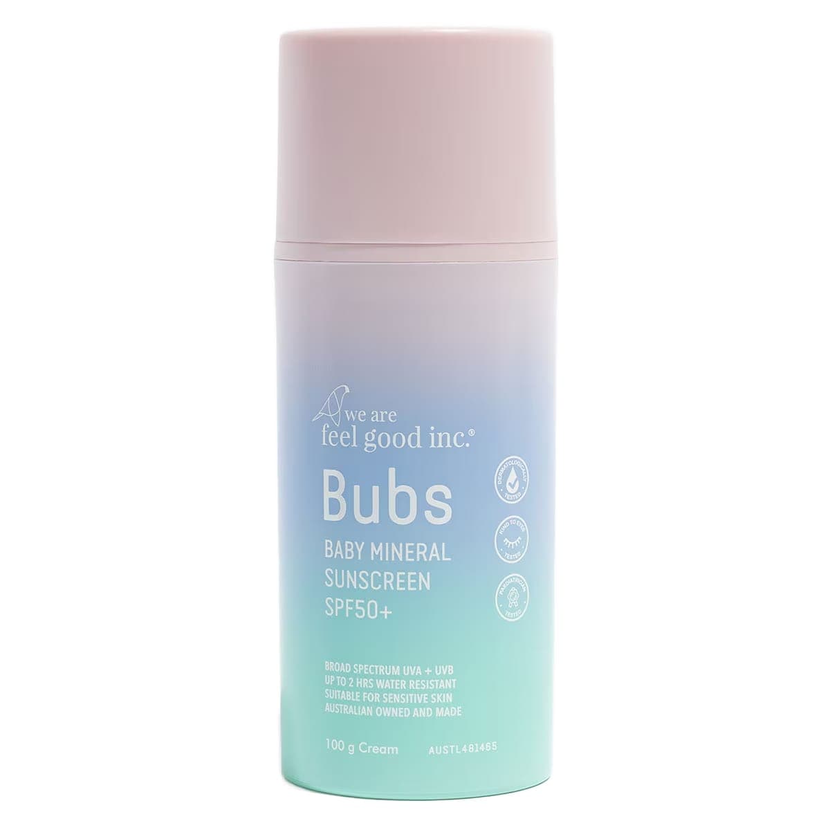 Thumbnail We Are Feel Good Inc. Bubs Baby Mineral Sunscreen SPF50+ - 100g