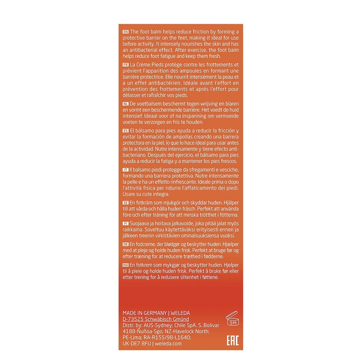 Thumbnail Weleda Sport Foot Balm 75ml