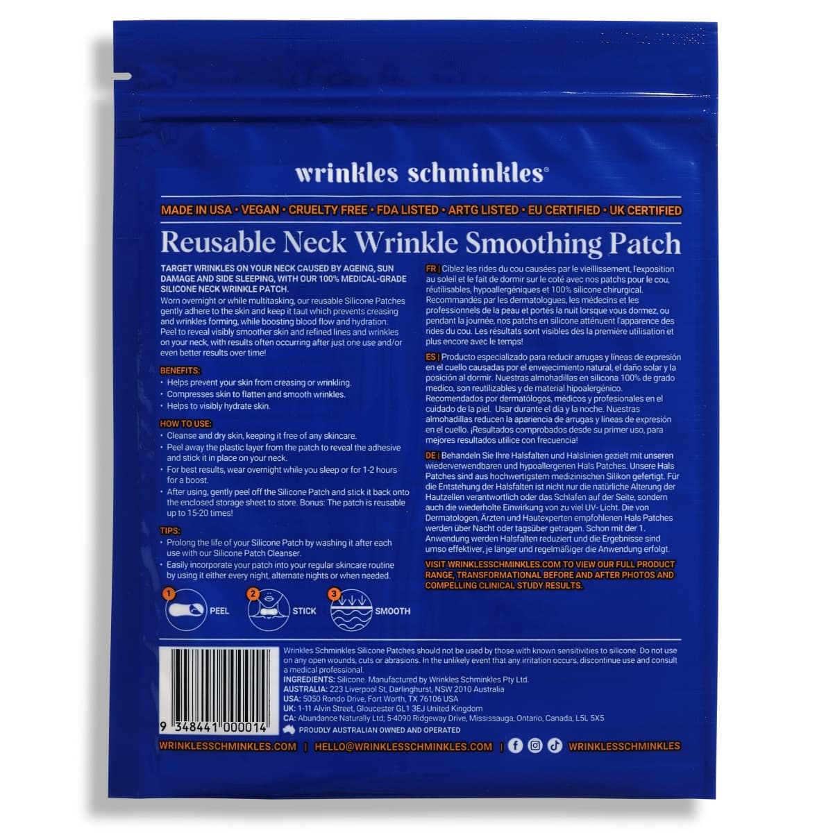 Thumbnail Wrinkles Schminkles Neck Wrinkle Patch Single