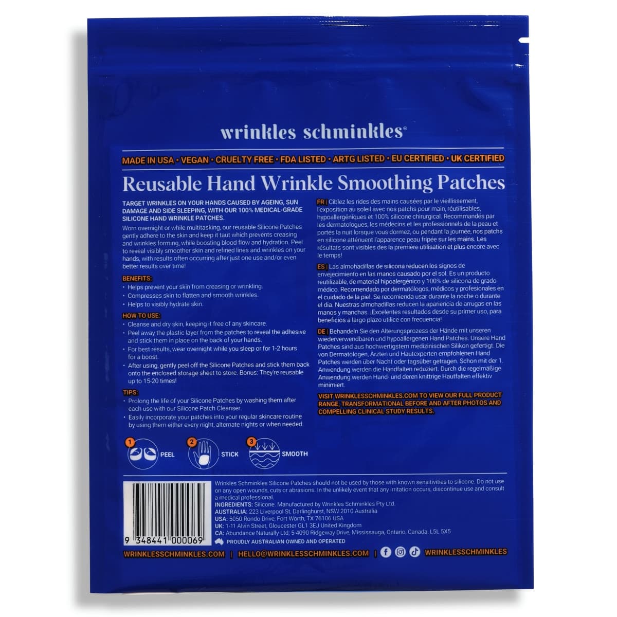 Thumbnail Wrinkles Schminkles Hand Wrinkle Patches - One Pair