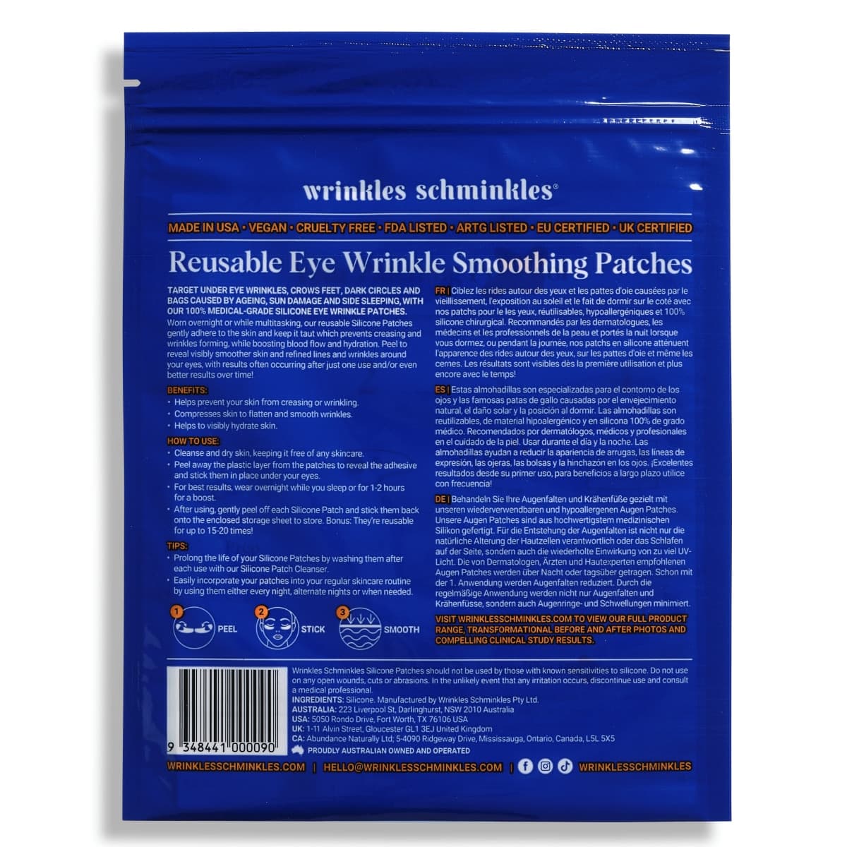Thumbnail Wrinkles Schminkles Eye Wrinkle Patches - Three pairs