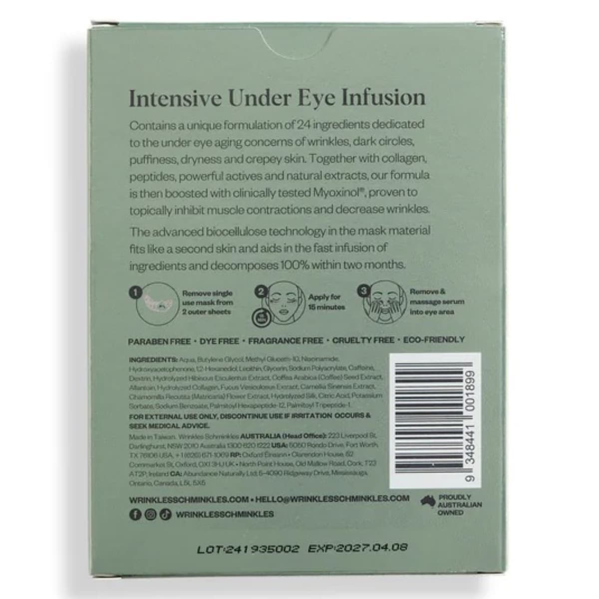Thumbnail Wrinkles Schminkles Eye Smoothing & Depuffing Masks - 5 Pack