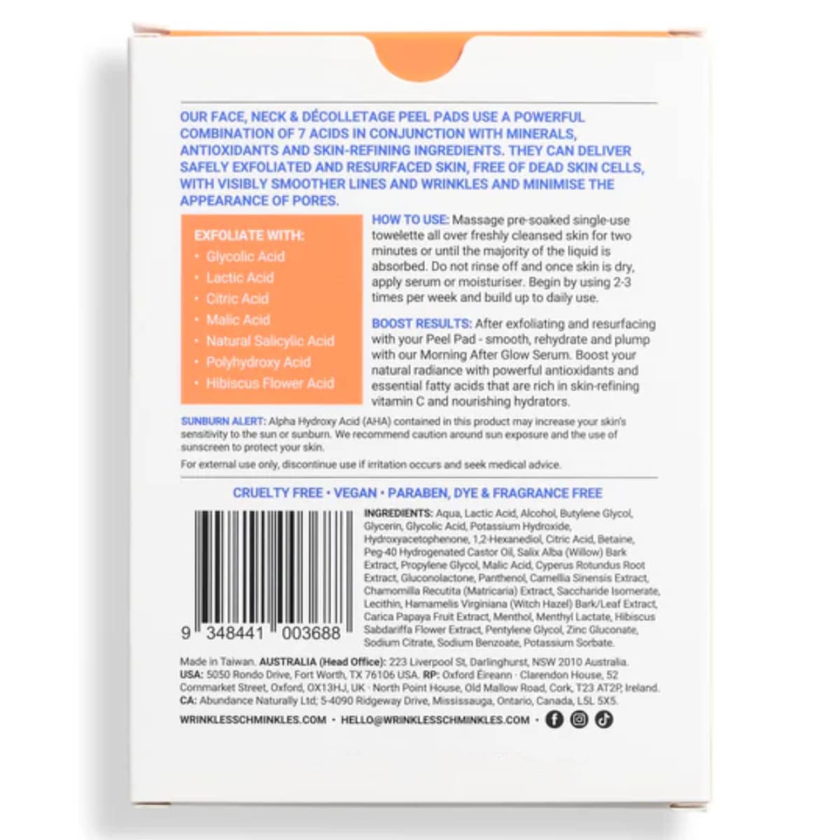 Thumbnail Wrinkles Schminkles Face Polishing Peel Pads - 5 Pack