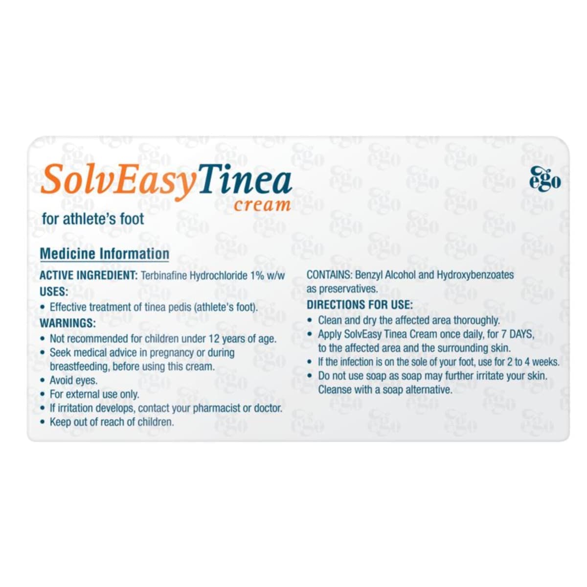 Thumbnail Ego SolvEasy Tinea Cream 30g