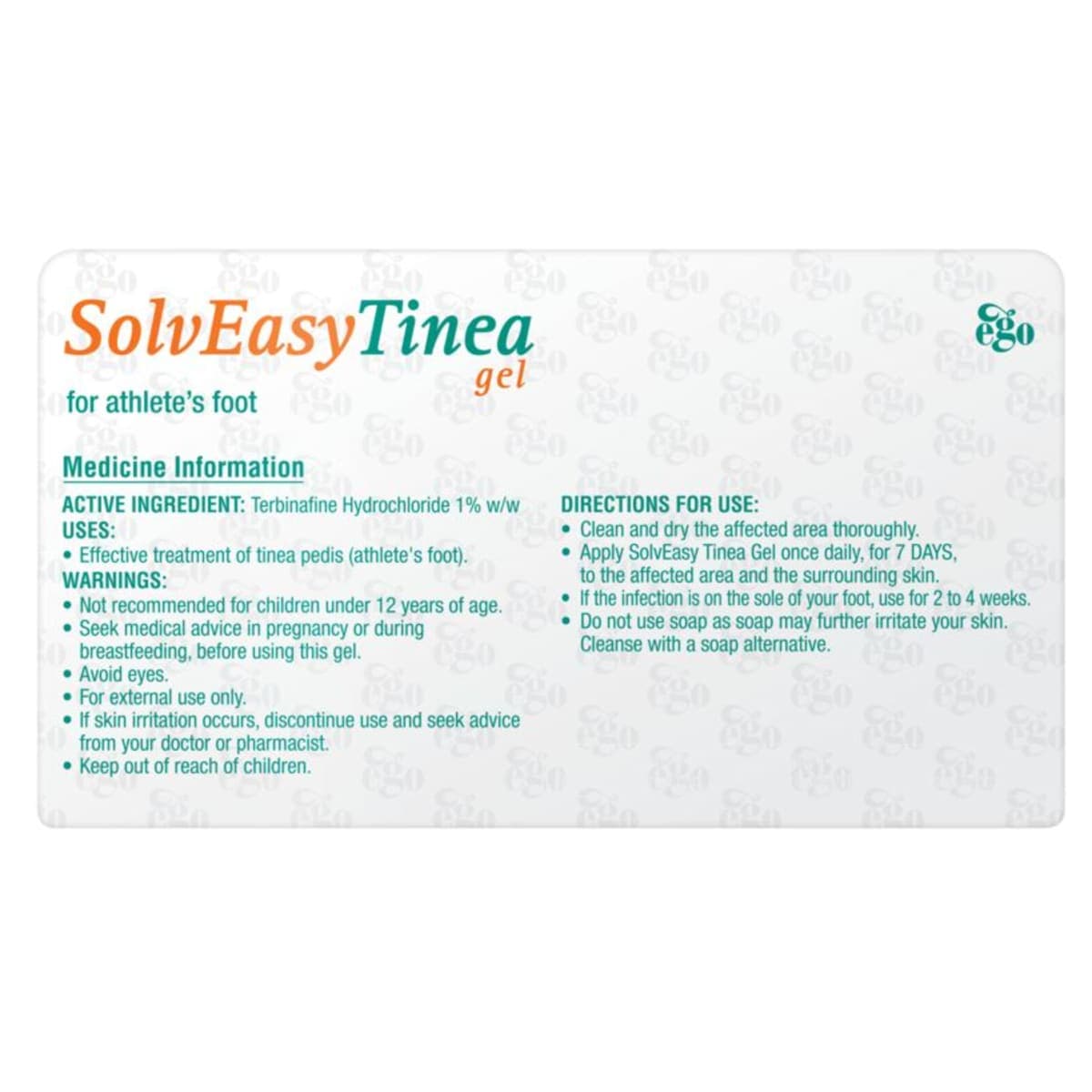 Thumbnail Ego SolvEasy Tinea Gel 30g