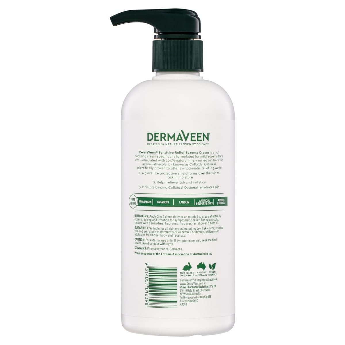 Thumbnail DermaVeen Sensitive Relief Eczema Cream 500ml