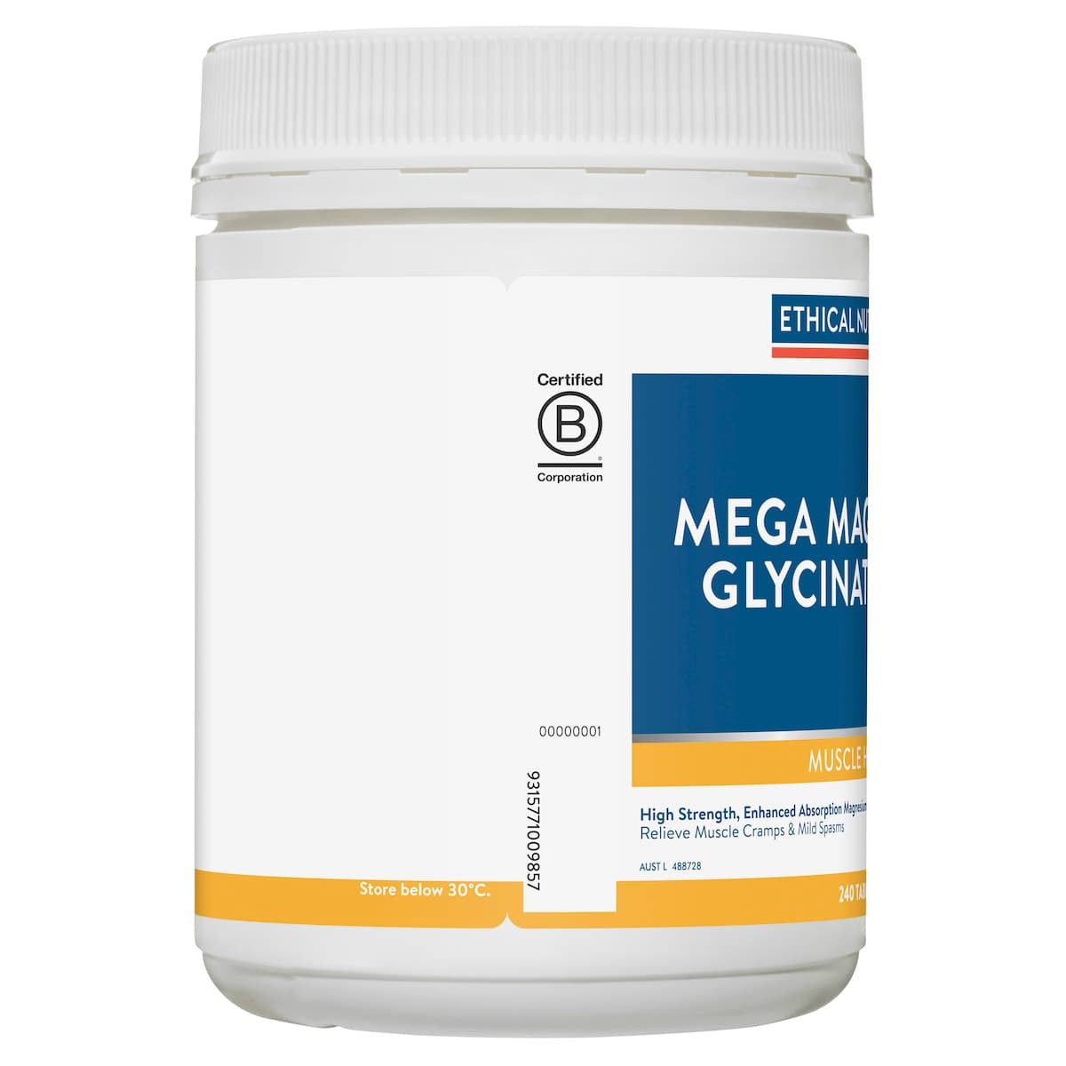 Thumbnail Ethical Nutrients Mega Magnesium Glyciniate 5-in-1 240 Tablets