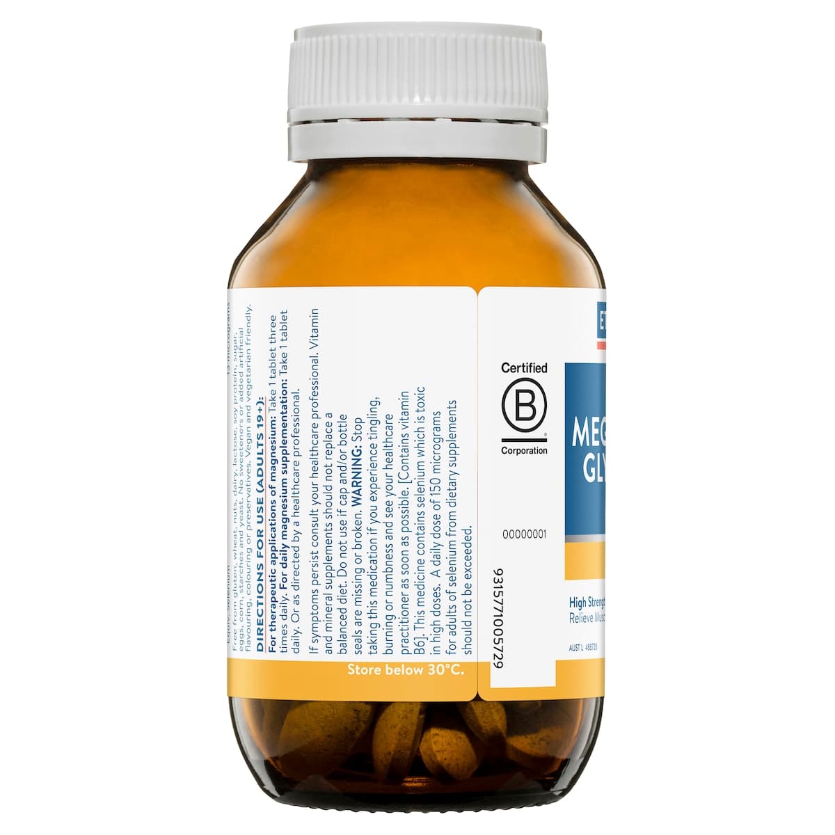 Thumbnail Ethical Nutrients Mega Magnesium Glyciniate 5-in-1 60 Tablets