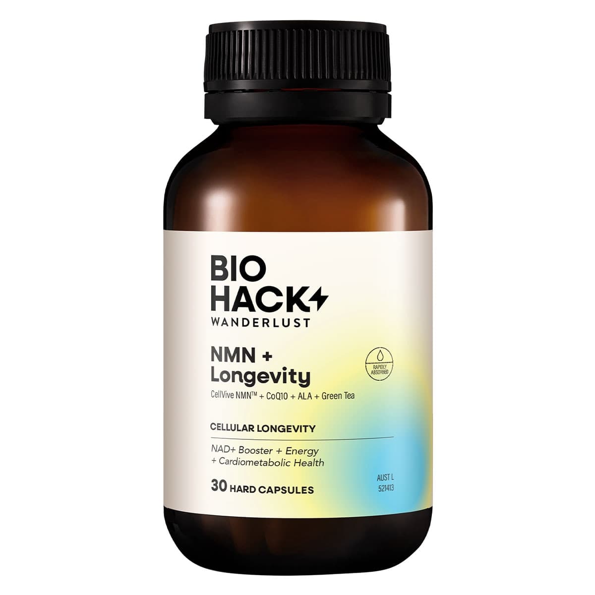 Thumbnail BioHack Wanderlust NMN + Longevity 30 Capsules