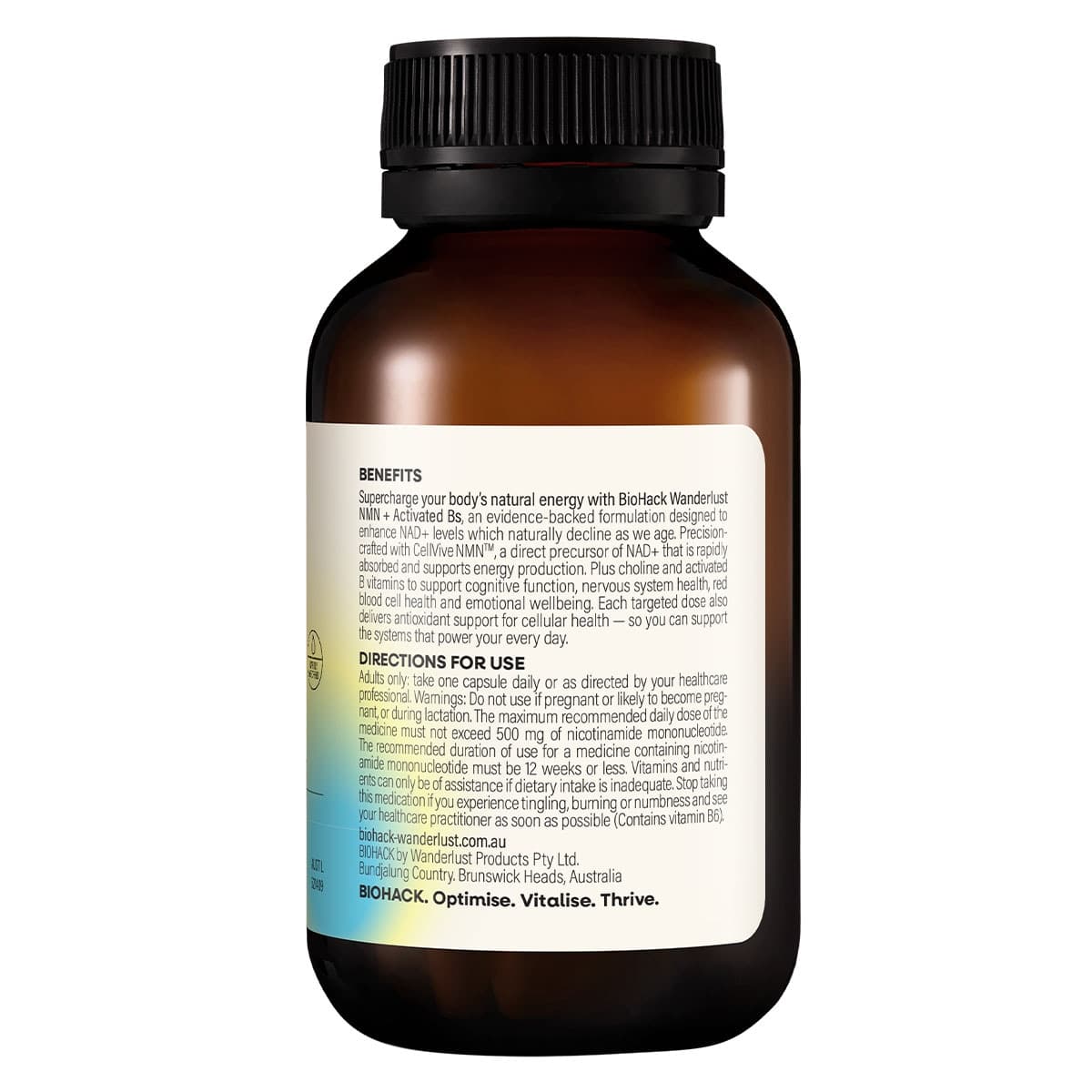 Thumbnail BioHack Wanderlust NMN + Activated Bs 30 Capsules