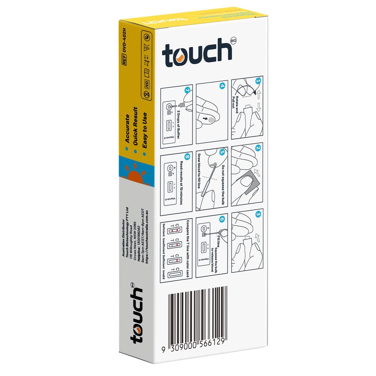 Thumbnail TouchBio Vitamin-D Rapid Test 1 Pack