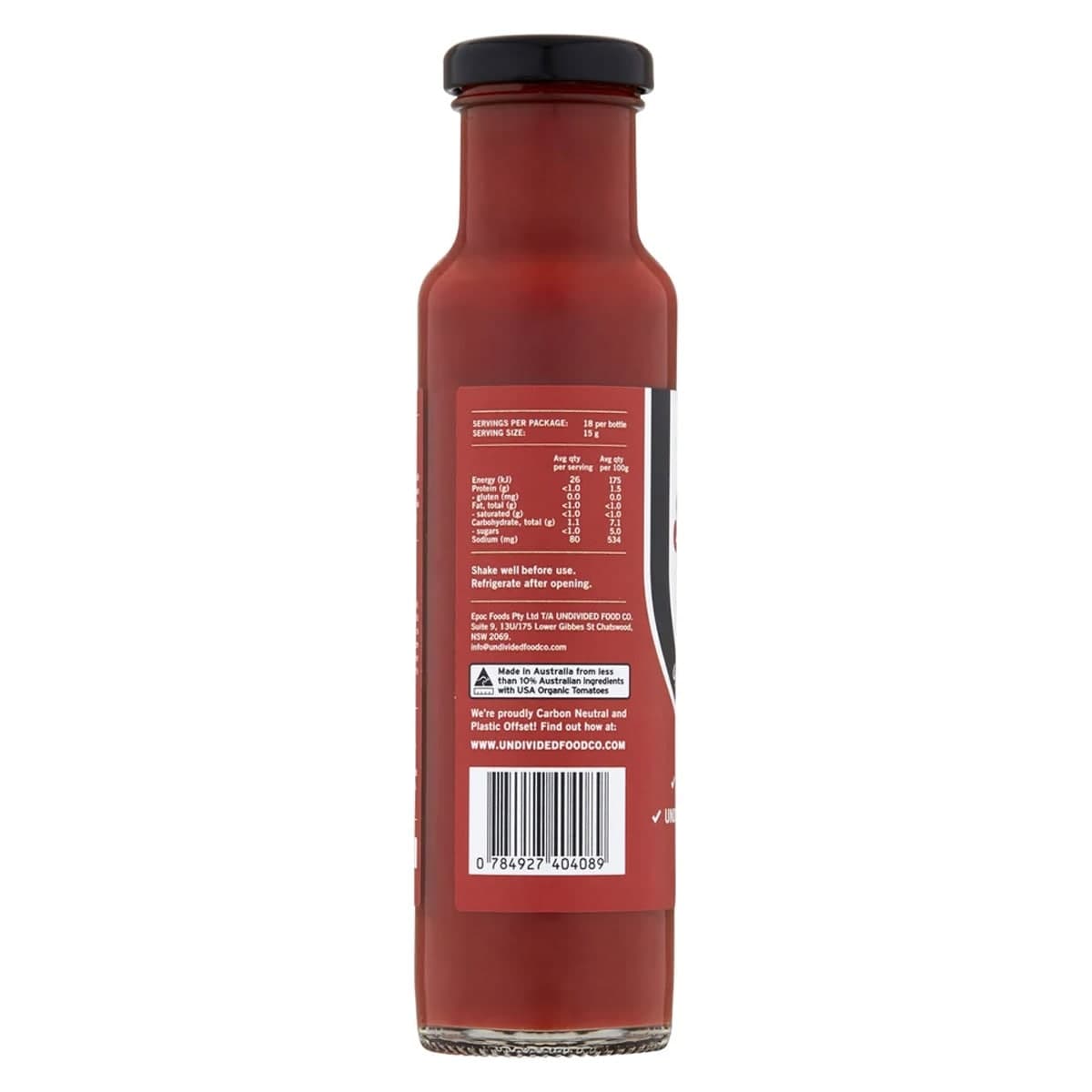 Thumbnail Undivided Food Co GOOD Sauce Tomato Ketchup 270g