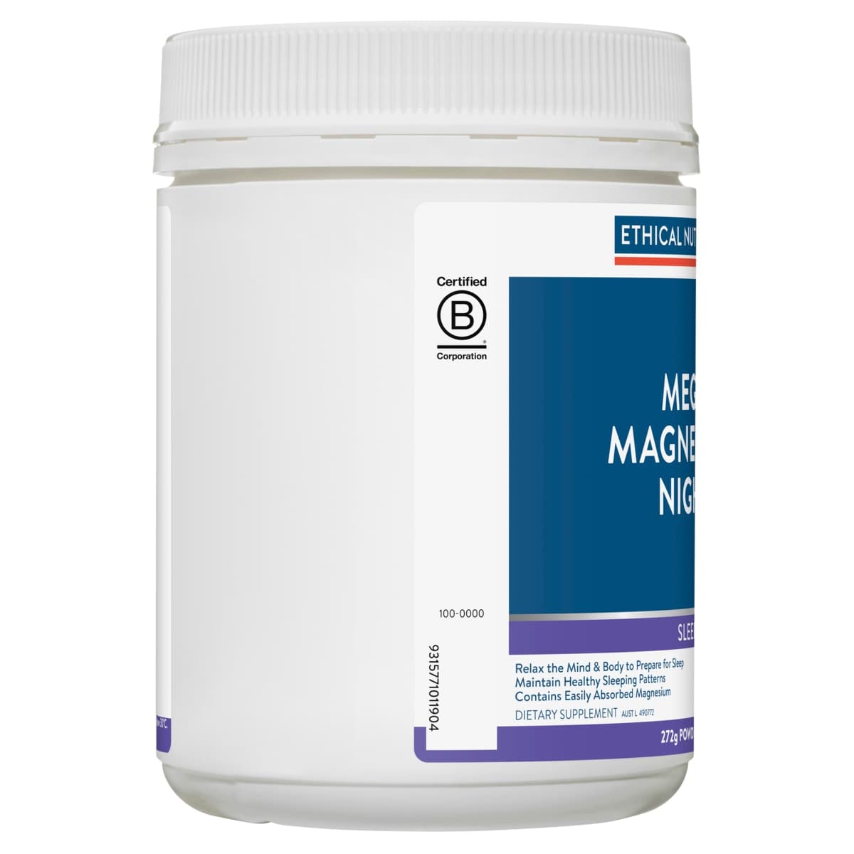 Thumbnail Ethical Nutrients Mega Magnesium Night Powder Mango Passion 272g