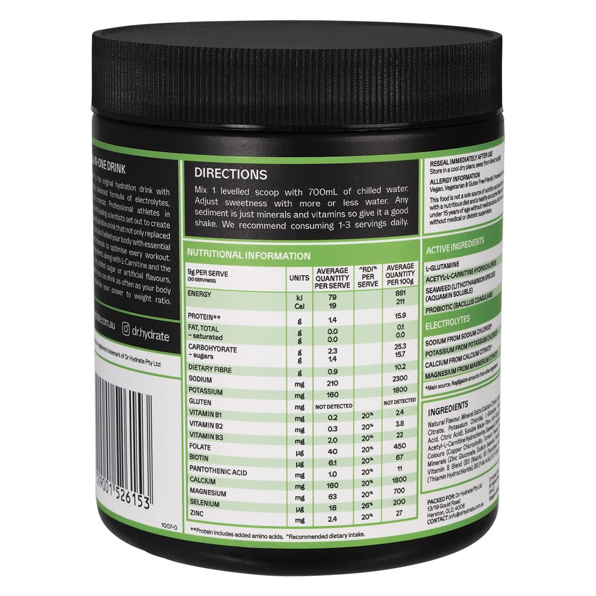 Thumbnail Dr. Hydrate All-In-One Hydration Drink Green Apple 270g