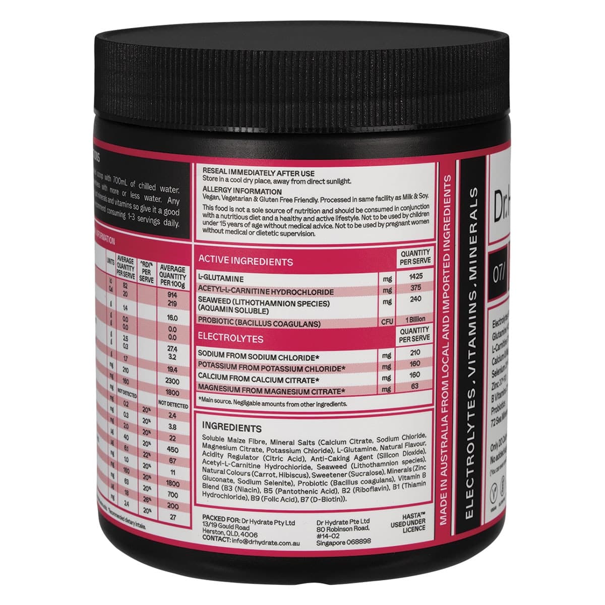Thumbnail Dr. Hydrate All-In-One Hydration Drink Raspberry 270g