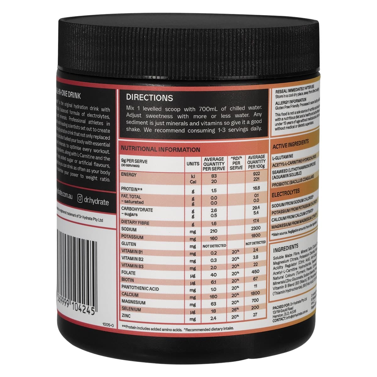 Thumbnail Dr. Hydrate All-In-One Hydration Drink Strawberry Kiwi 270g