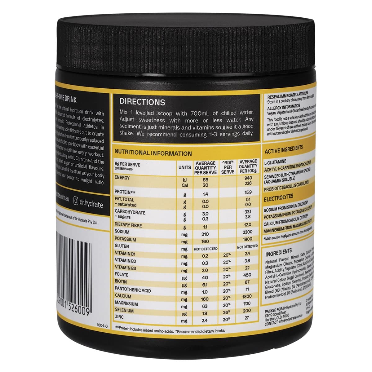 Thumbnail Dr. Hydrate All-In-One Hydration Drink Mango Passionfruit 270g