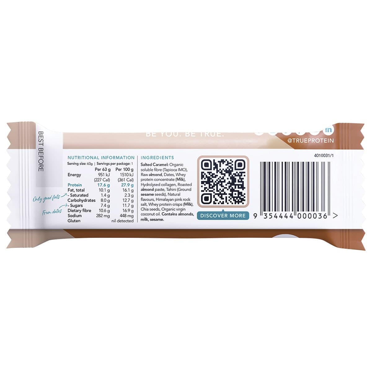 Thumbnail True Protein Protein Bar Salted Caramel 63g