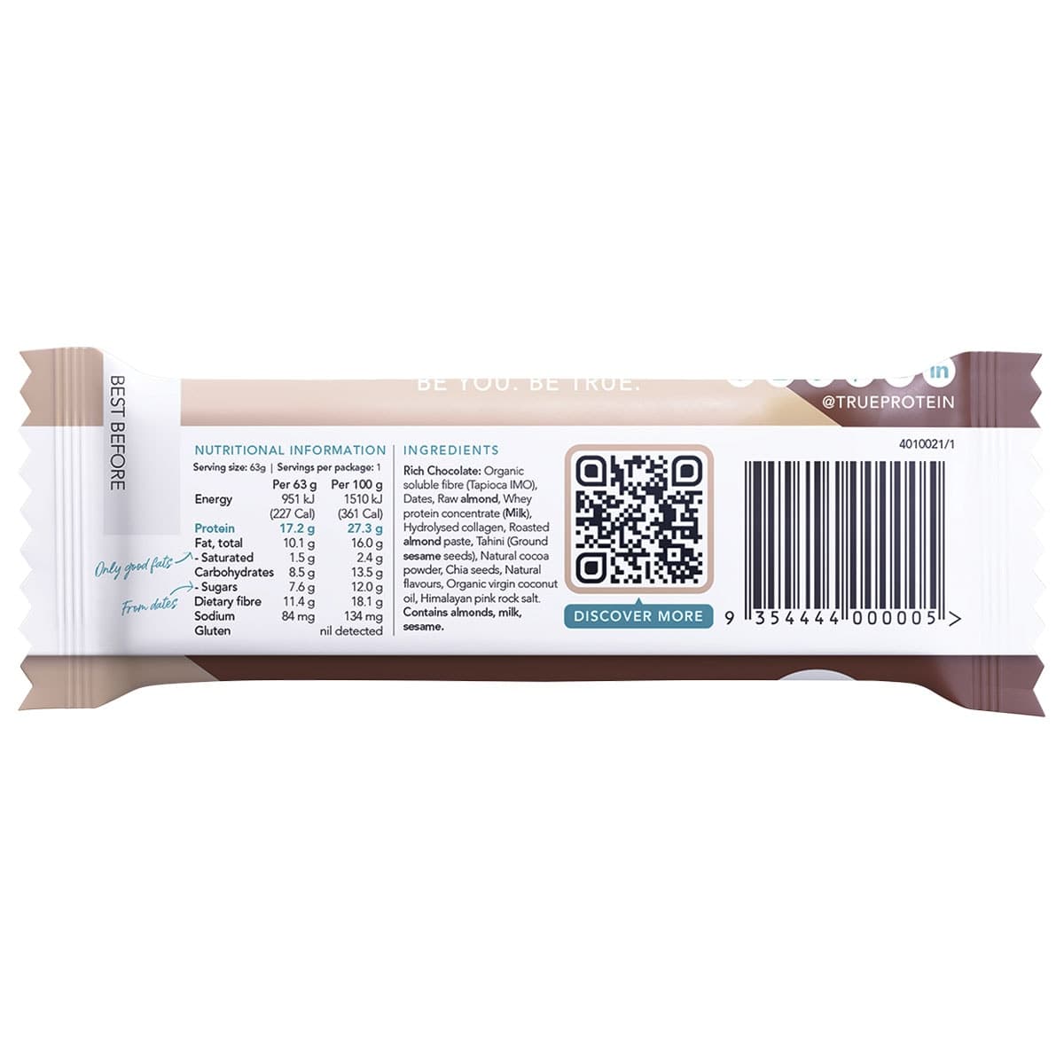 Thumbnail True Protein Protein Bar Rich Chocolate 63g