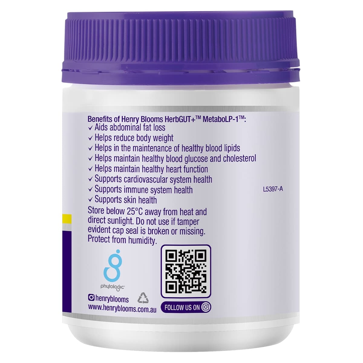 Thumbnail Henry Blooms HerbGut + MetaboLP-1 90 Capsules