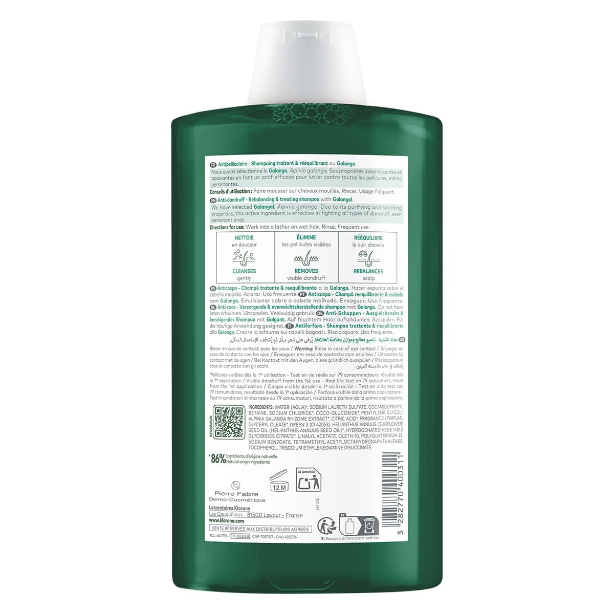Thumbnail Klorane Anti-Dandruff Rebalancing & Treating Shampoo 400ml