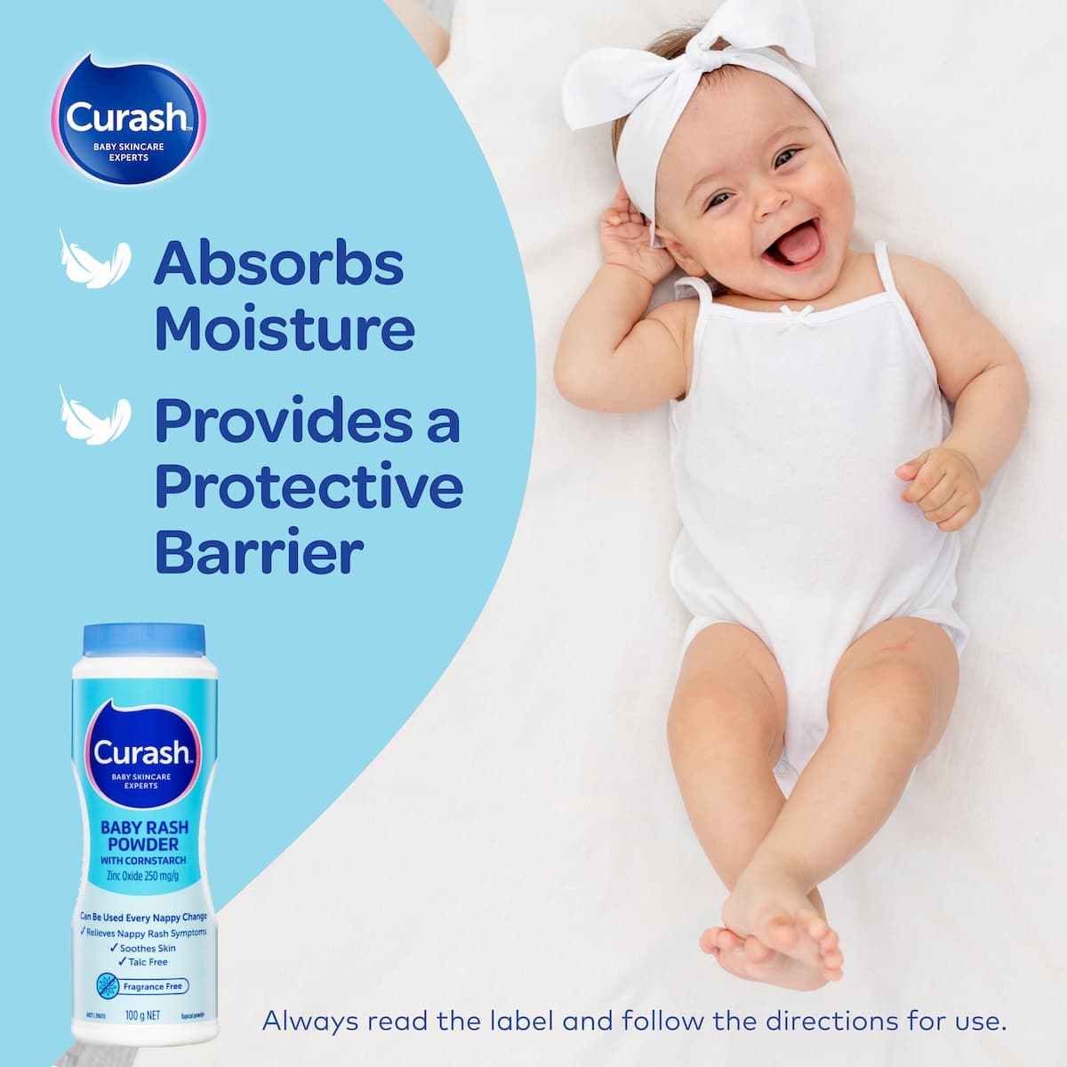 Thumbnail Curash Baby Rash Powder With Cornstarch 100g