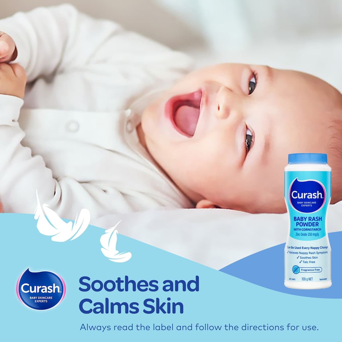 Thumbnail Curash Baby Rash Powder With Cornstarch 100g