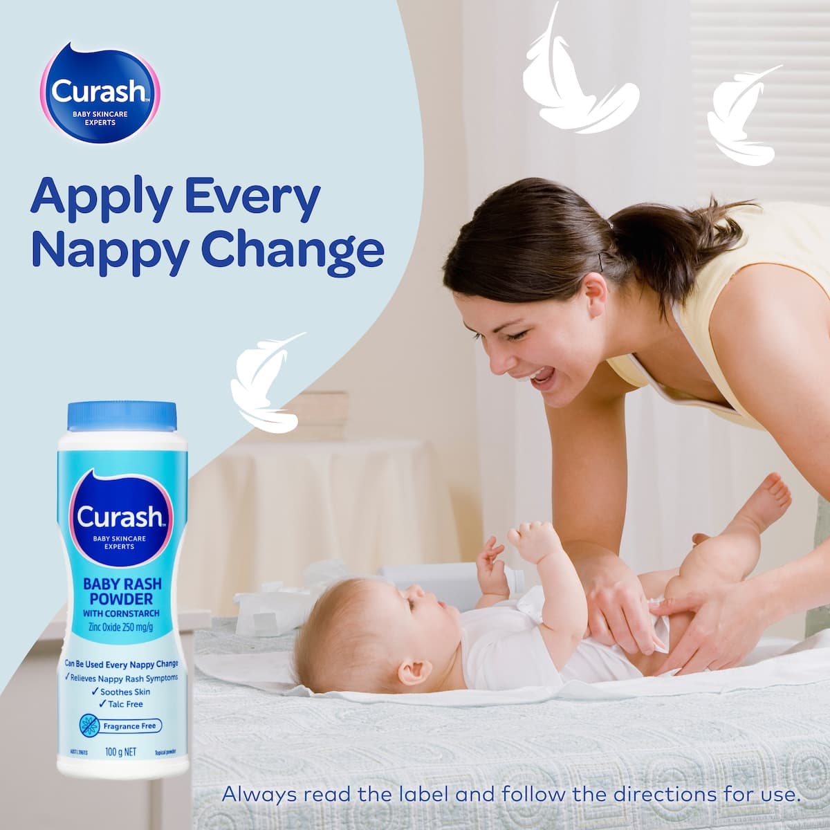 Thumbnail Curash Baby Rash Powder With Cornstarch 100g