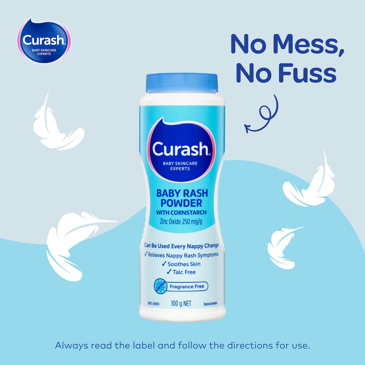 Thumbnail Curash Baby Rash Powder With Cornstarch 100g